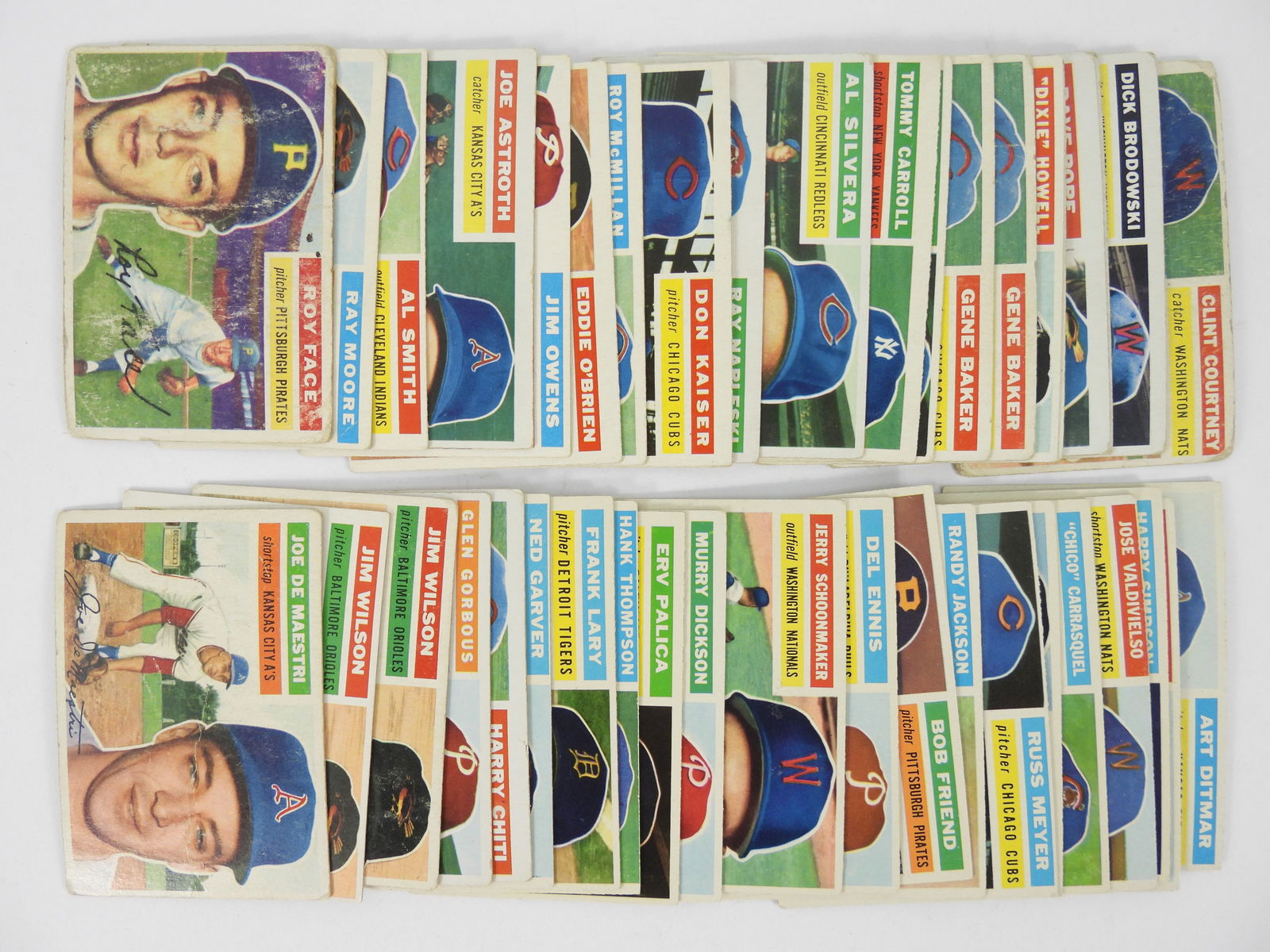 43PC Topps 1956 Baseball Trading Cards (1 of 7)
