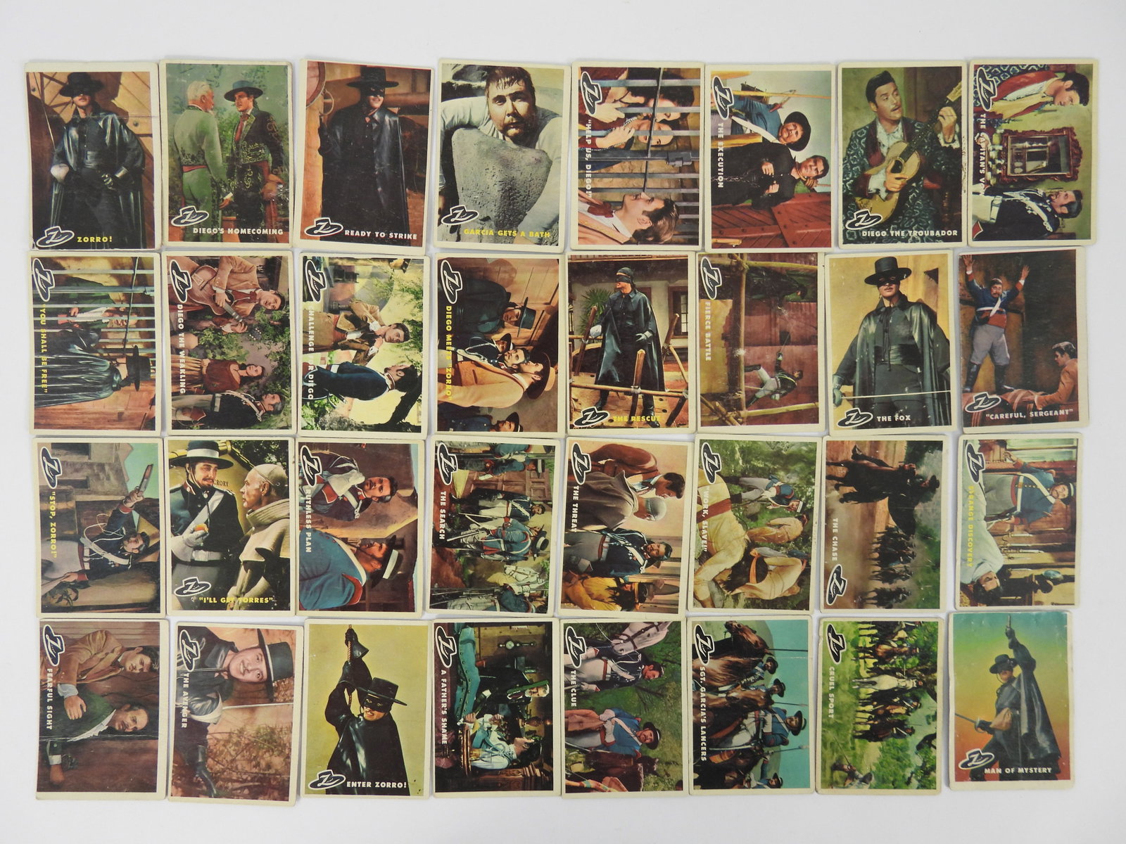 32PC 1958 Walt Disney Zorro Trading Cards (1 of 5)