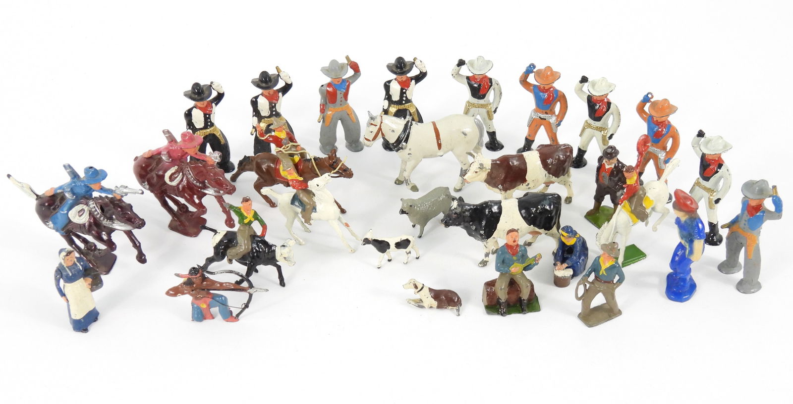 30PC Miniature Western Cowboy Figures (1 of 6)