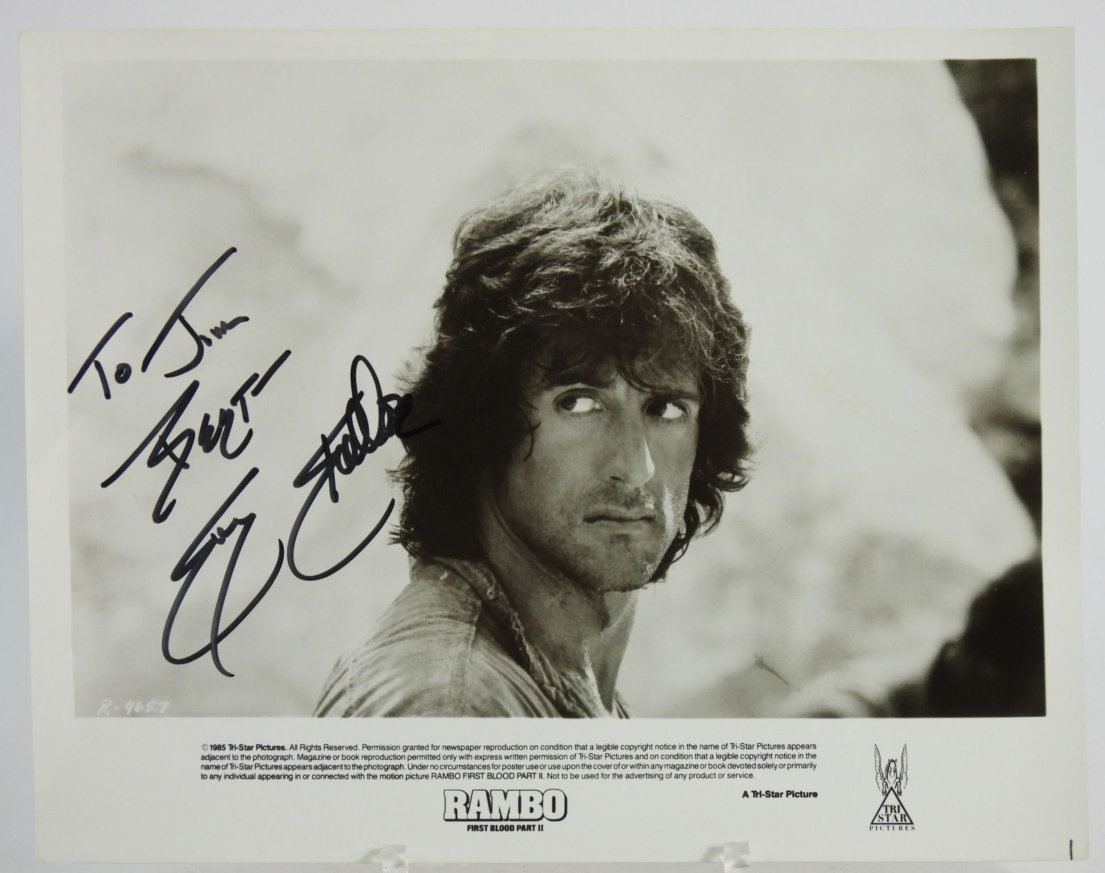 Sylvester Stallone Signed Rambo Photograph (1 of 3)