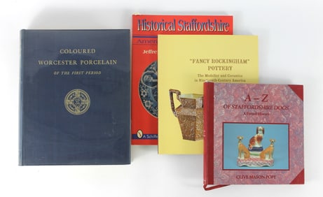 4PC English Porcelain & Pottery Collecting Books