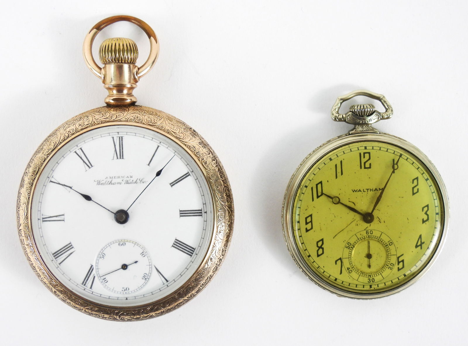 2PC Waltham Colonial & P.S.Bartlett Pocket Watches (1 of 10)