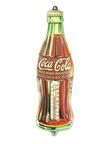 1923 Coca Cola Tin Advertising Thermometer