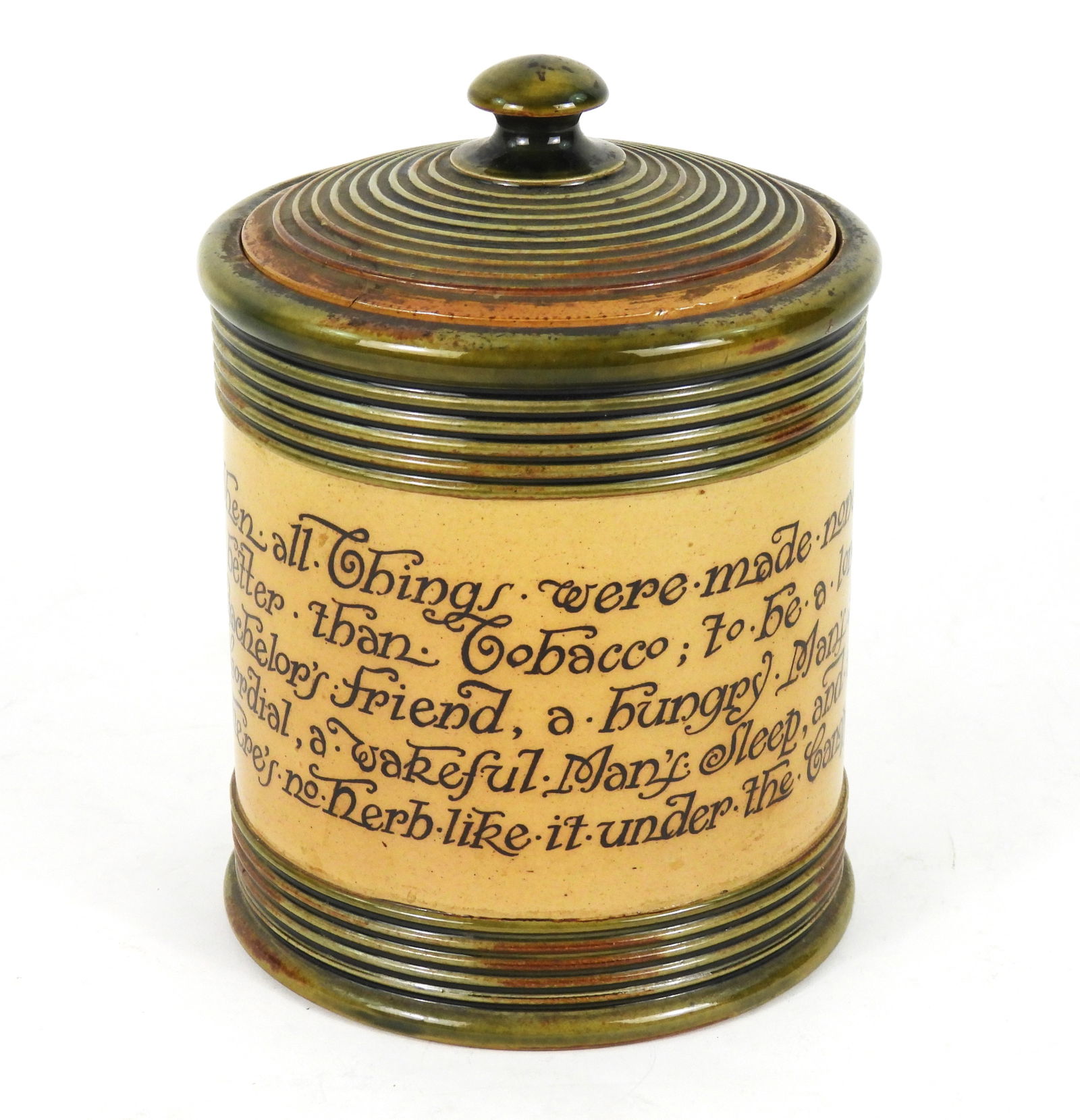 Royal Doulton Lambeth Stoneware Tobacco Jar (1 of 6)