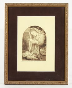 After Correggio Mary & Christ Child Etching