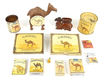 12PC Vintage Camel & Other Cigarette Packages