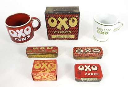 7PC Oxo Cubes Packaging & Mugs