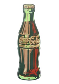 Coca Cola Bottle Tin Advertising Sign