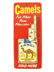 Camels Cigarettes Thermometer Advertising Sign