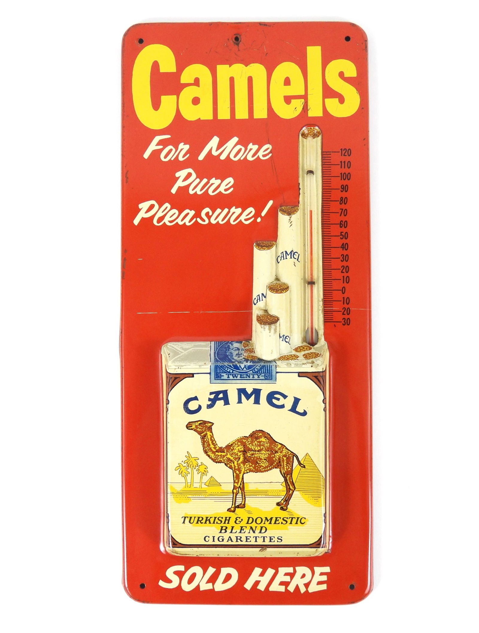 Camels Cigarettes Thermometer Advertising Sign (1 of 4)