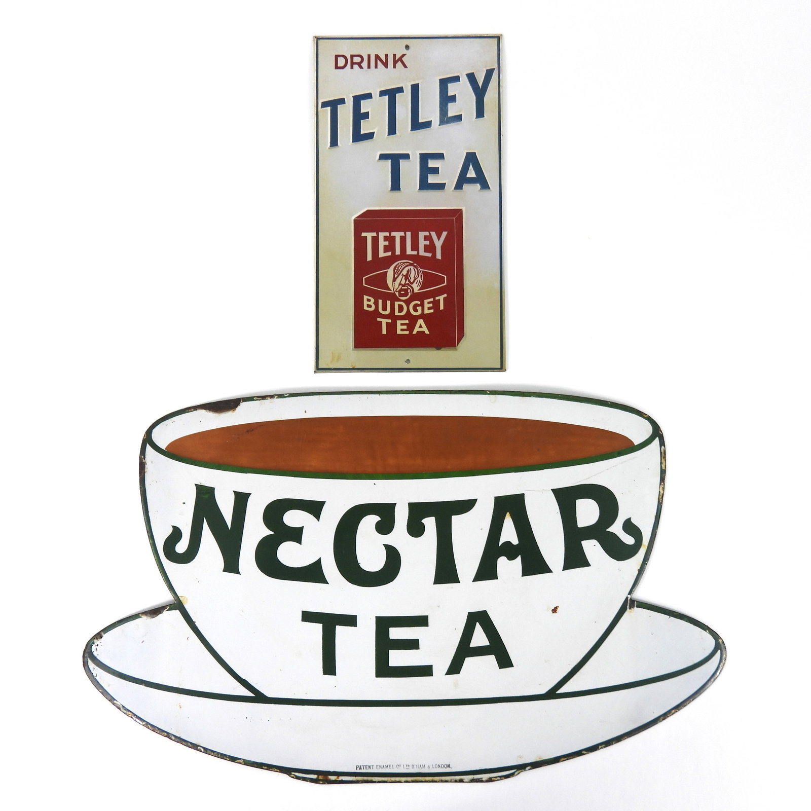 2PC Nectar Tea & Tetley Tea Signs (1 of 10)