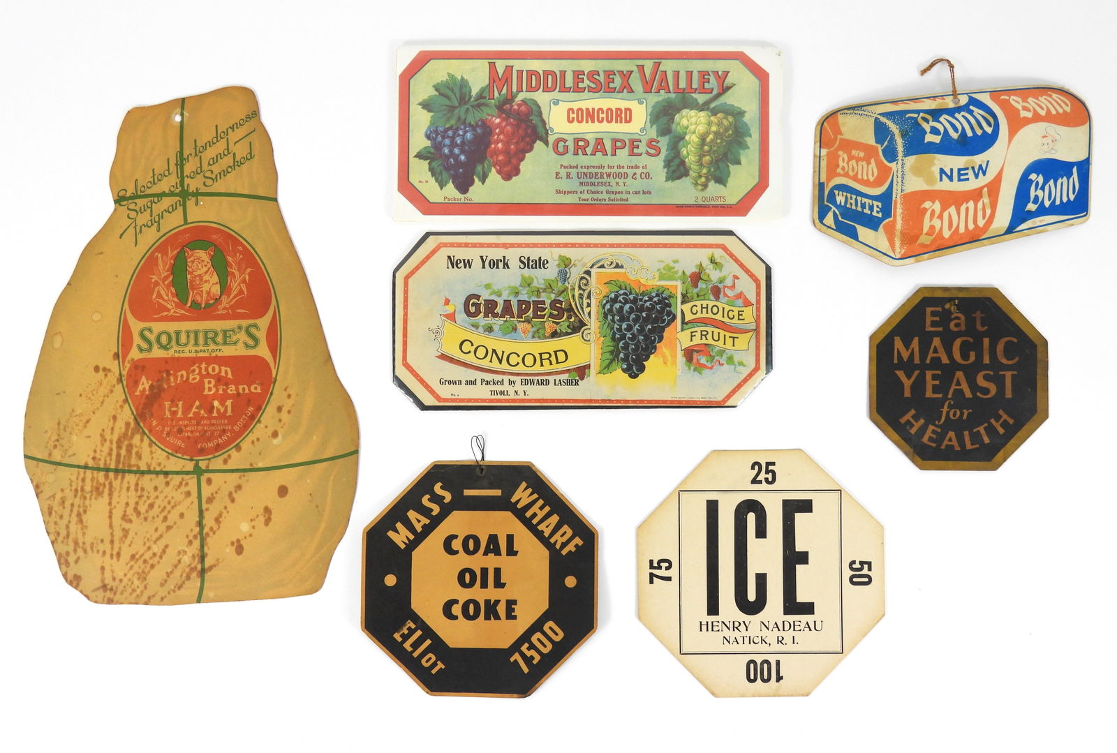 7PC Assorted Vintage Advertising Signs (1 of 10)
