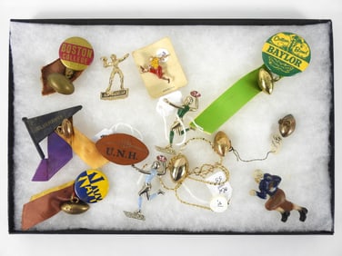 13PC Vintage Assorted Football Pins