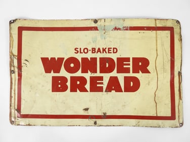 Vintage Wonder Bread Tin Sign