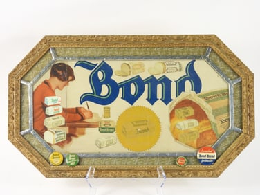 Vintage Bond Bread Advertisement w/ Buttons