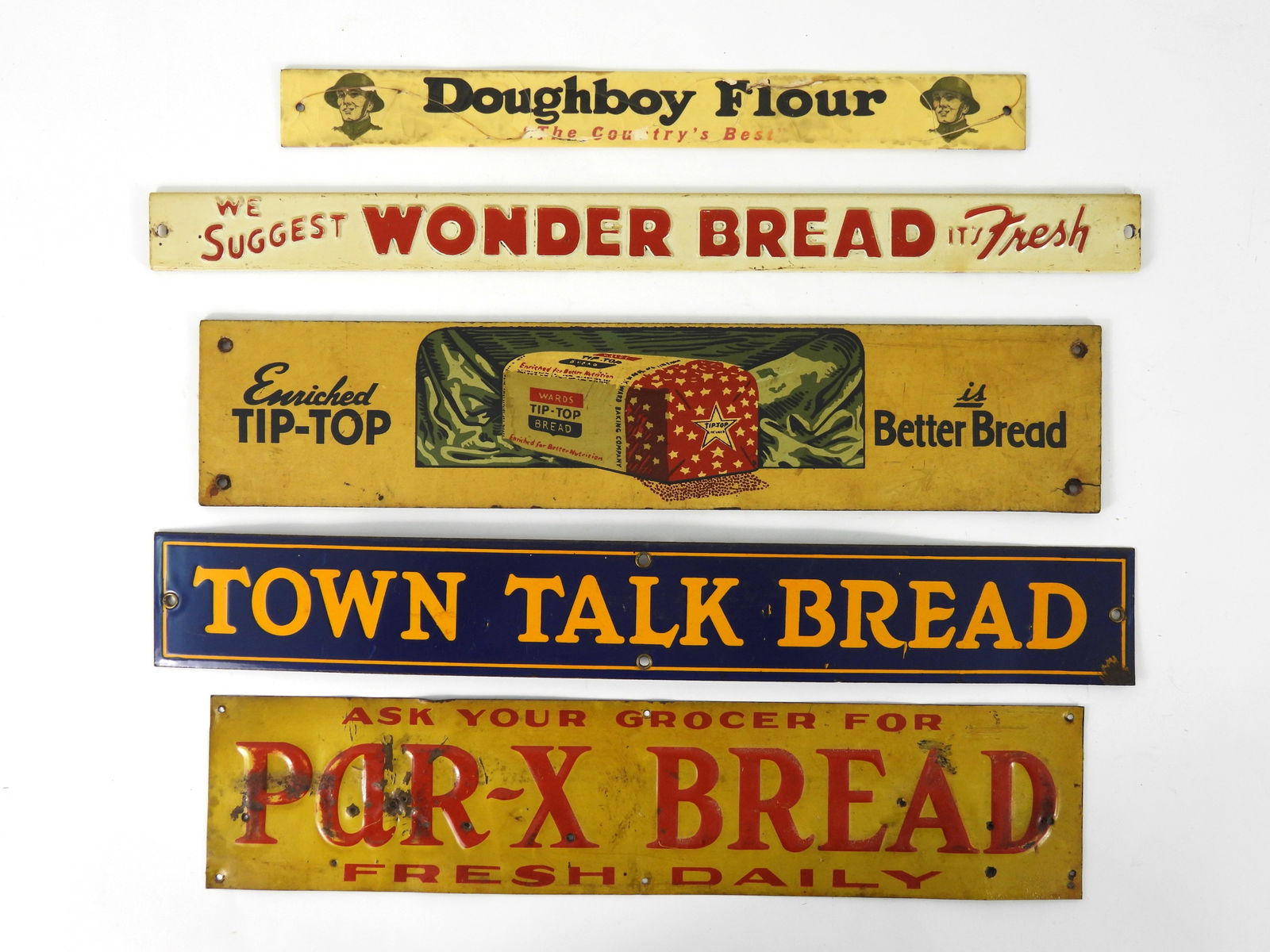 5PC Vintage Bread & Flour Advertising Signs (1 of 4)
