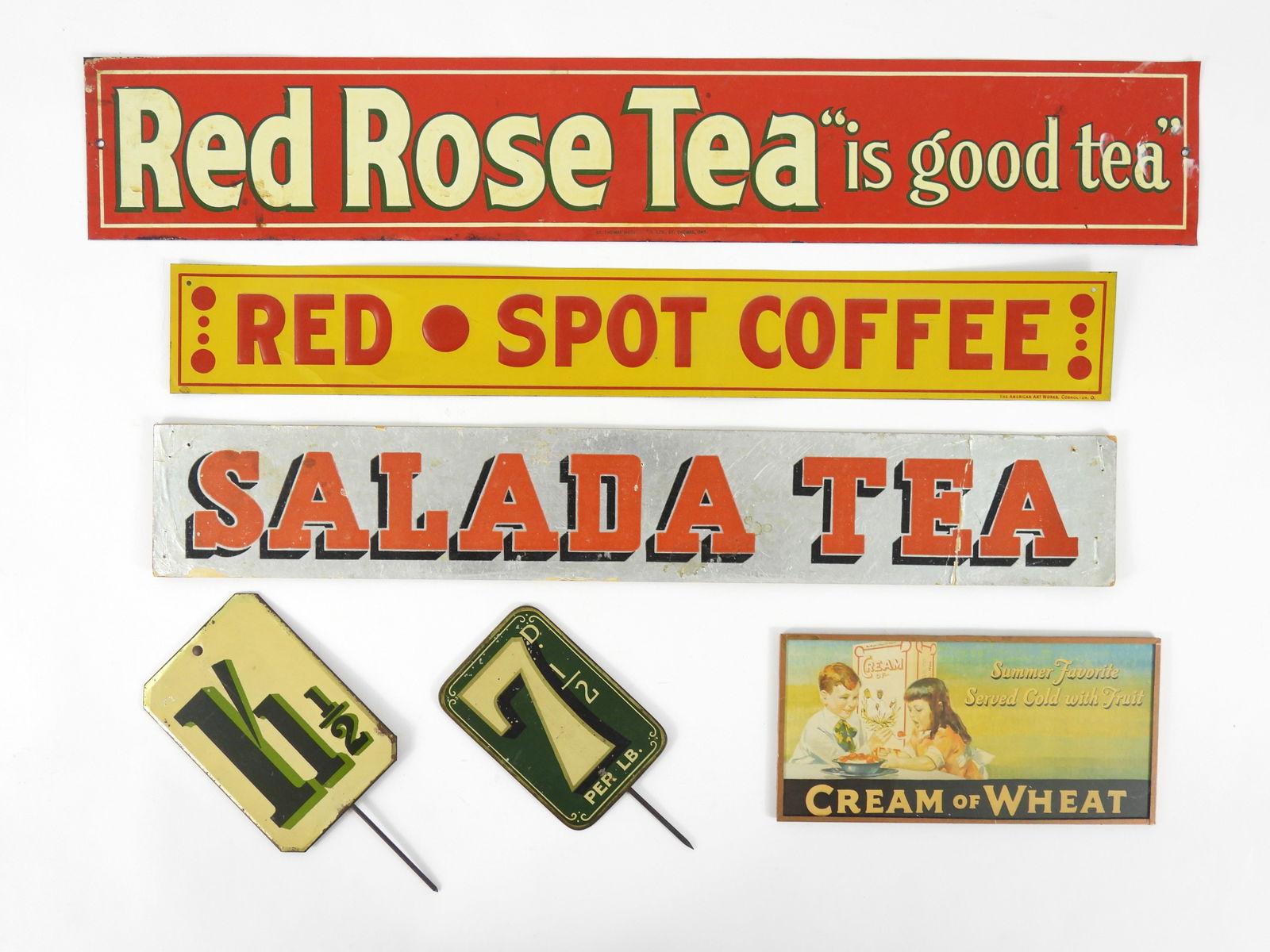 6PC Vintage Price & Advertising Signs (1 of 5)