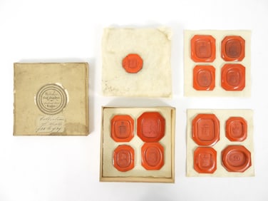 13PC 19C Wax Seals w/ Original Box
