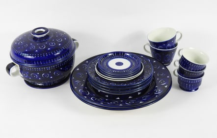 17PC Finnish Arabia Ceramic Tableware