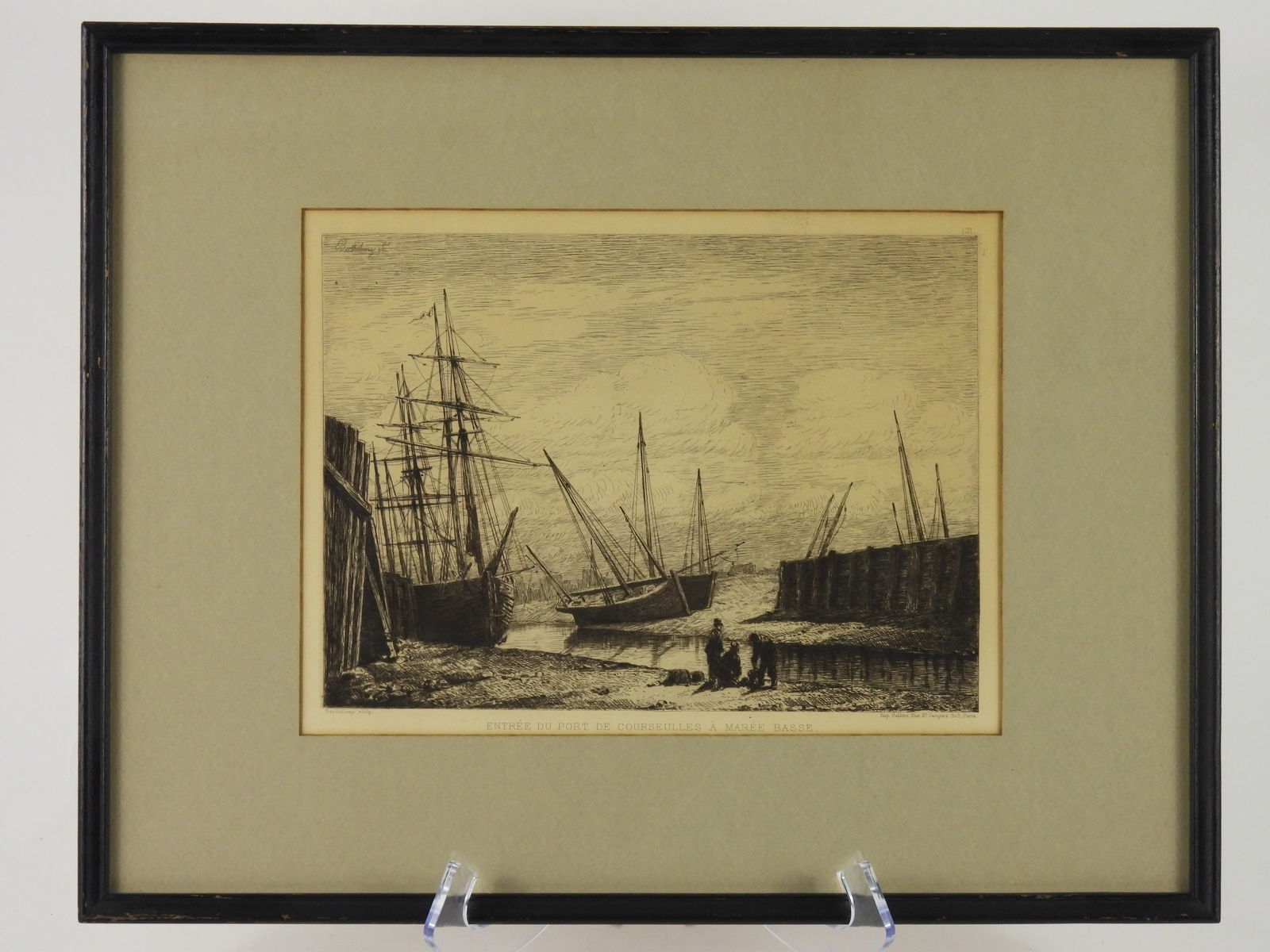 Pierre Emile Berthelemy French Maritime Etching (1 of 5)