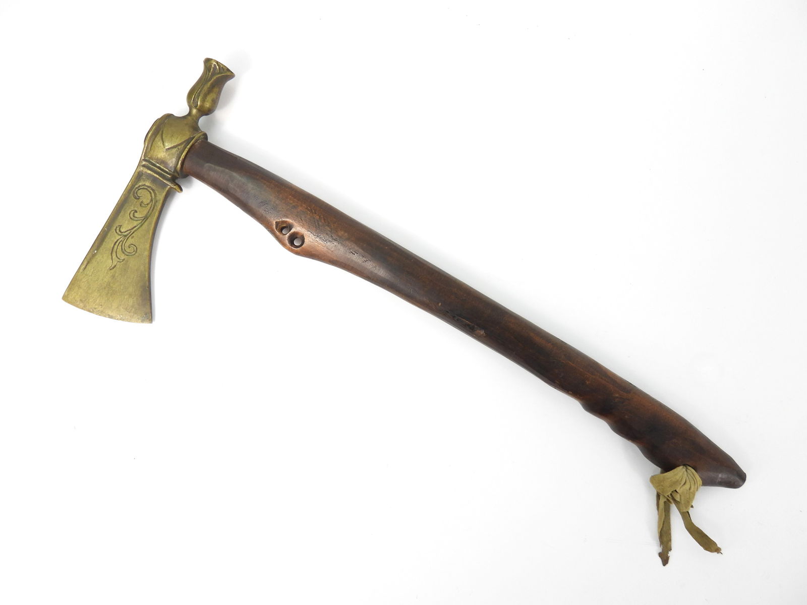 Contemporary Brass Pipe Head Tomahawk (1 of 5)