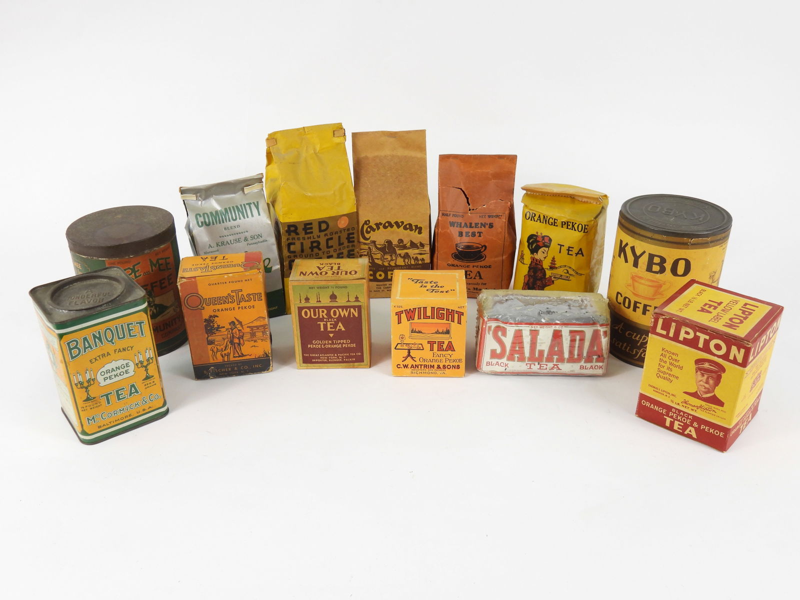 13PC Vintage Tea & Coffee Packaging (1 of 6)