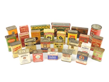 26PC Vintage Spice & Kitchen Item Packaging