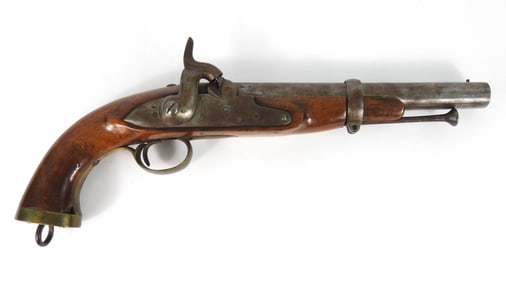 Belgian Single Shot Percussion Military Pistol