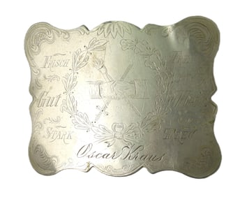Milwaukee Turners German Silver Belt Buckle