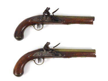 Brace of William Ketland Flintlock Pistols