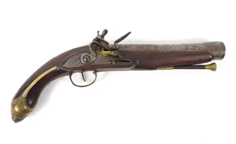 Middle Eastern Flintlock Blunderbuss Pistol
