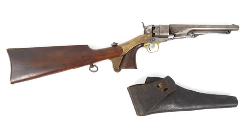 Colt 1860 Army Revolver, Stock, Holster, & Mold