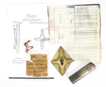 Wm. Lewis Patent For Attaching Scabbards to Belts