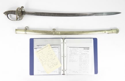 Presentation Sword of Capt. Minott Pruyn 1st NYMR