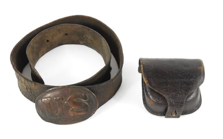 Civil War-era Belt, Buckle, and Cap Box