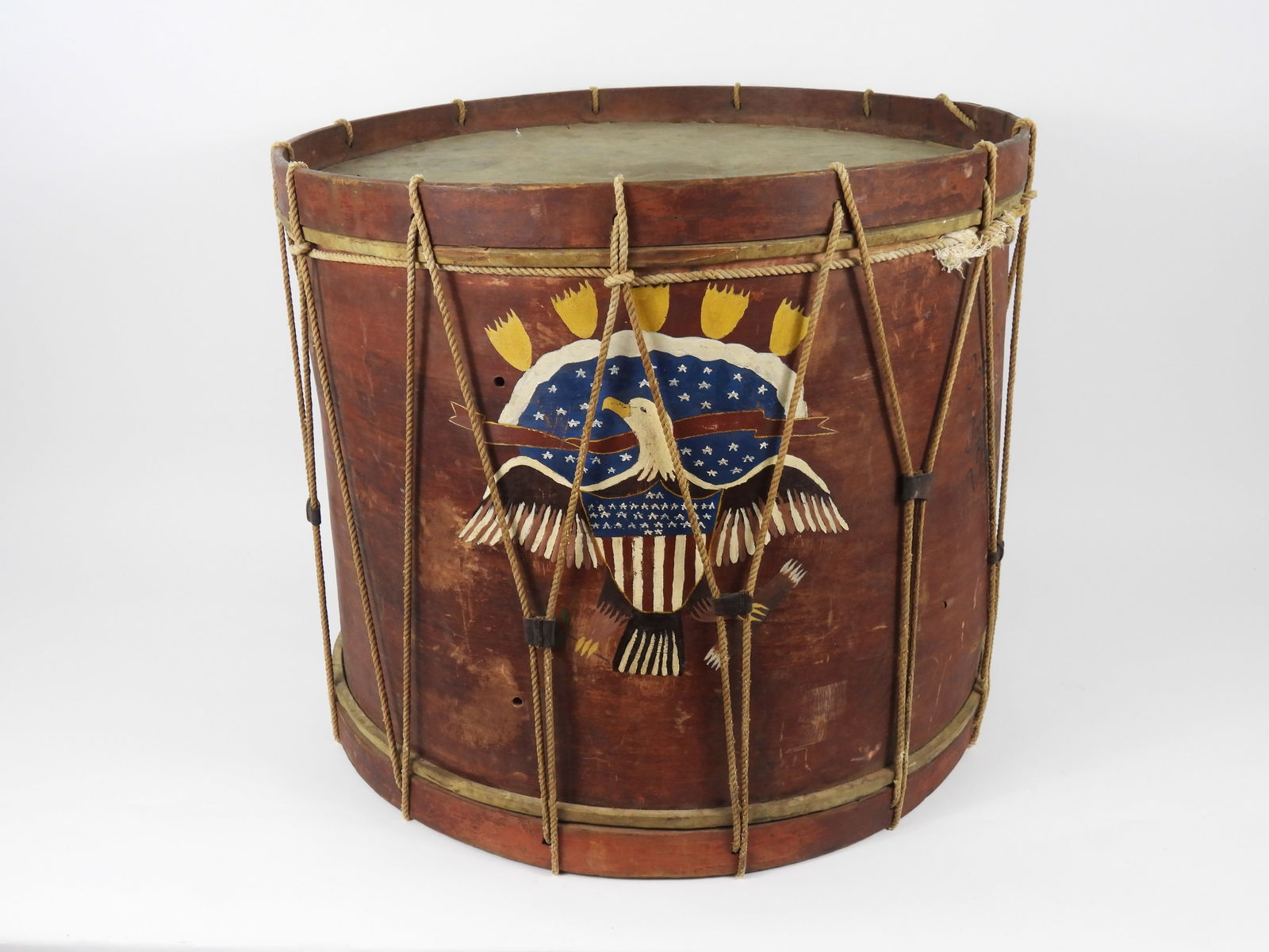 Civil War-era Bass Drum with Commemorative Marking (1 of 9)