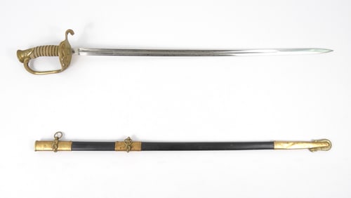 US Navy Model 1852 Officer's Sword and Scabbard