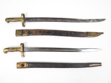 Two Civil War-era Saber Bayonets