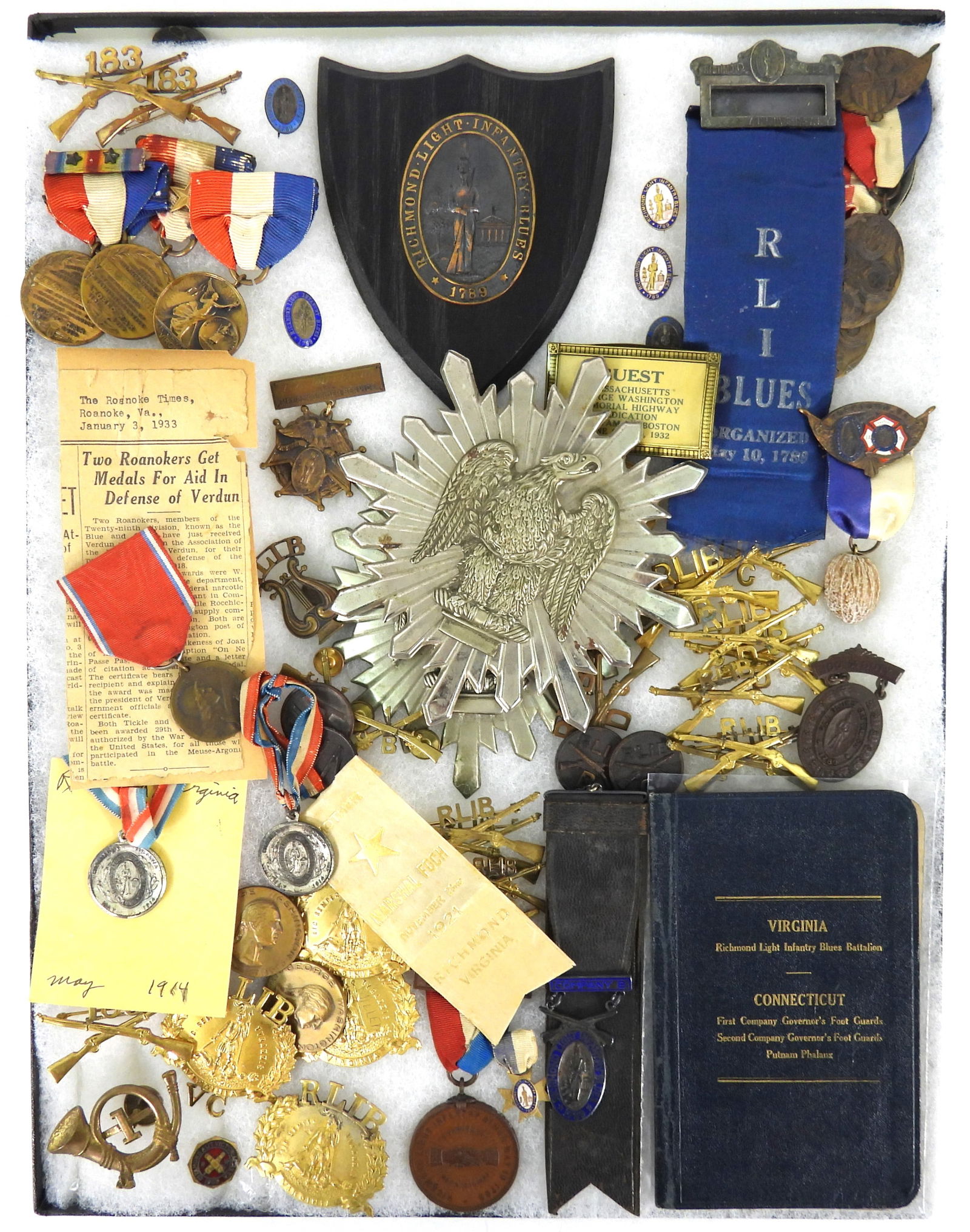 Group of Richmond Light Infantry Blues Insignia (1 of 9)