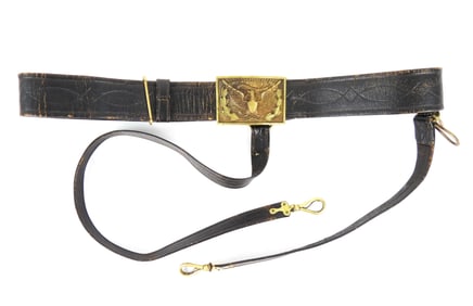 Indian Wars Officer's Belt and Plate