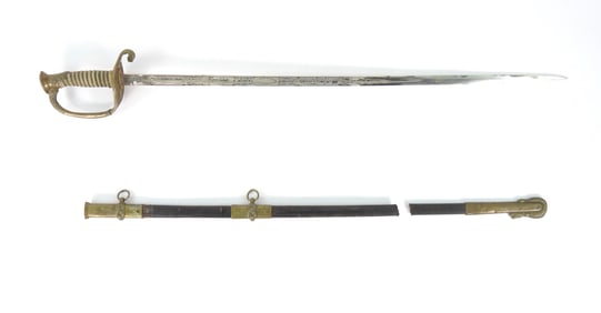 USN Model 1852 Sword Identified to Newman K. Perry