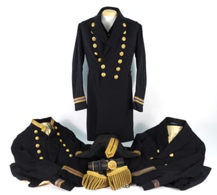 Grouping of Dress Uniforms of Lt. D.R. Battles