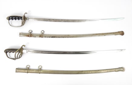 Two US Model 1902 Army Officer's Swords