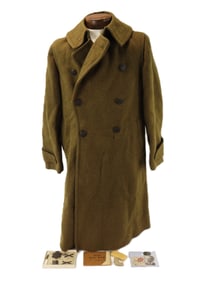 WWI Enlisted Overcoat and Insignia