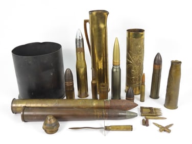 Group of Trench Art and Inert Shells