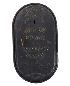 Antique Police Signal Telephone Call Box