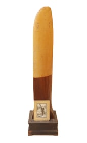 Mounted WWI Era Wood Propeller With Photo