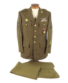 WWII Class A Uniform of Sgt. William Hundley