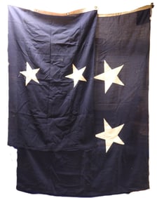 Two US Navy Admiral's Flags