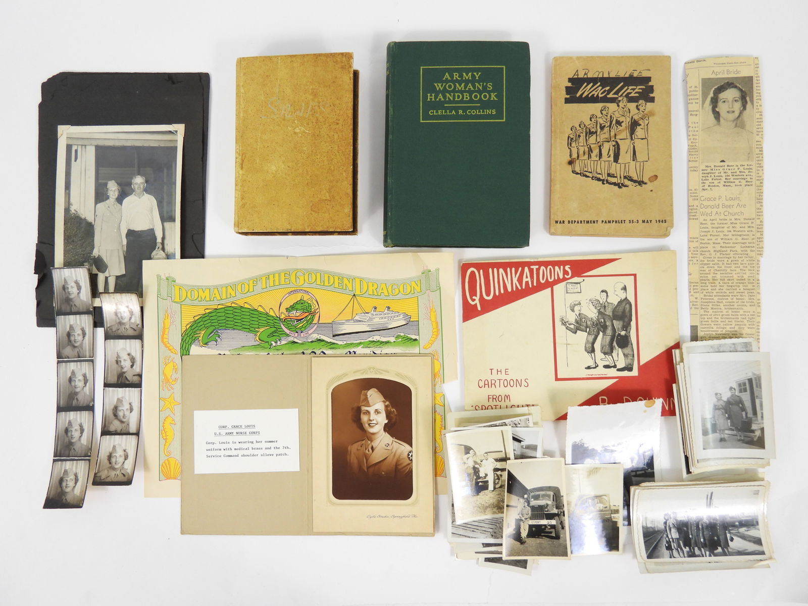 WWII WAC Grouping of Grace Louis (1 of 10)